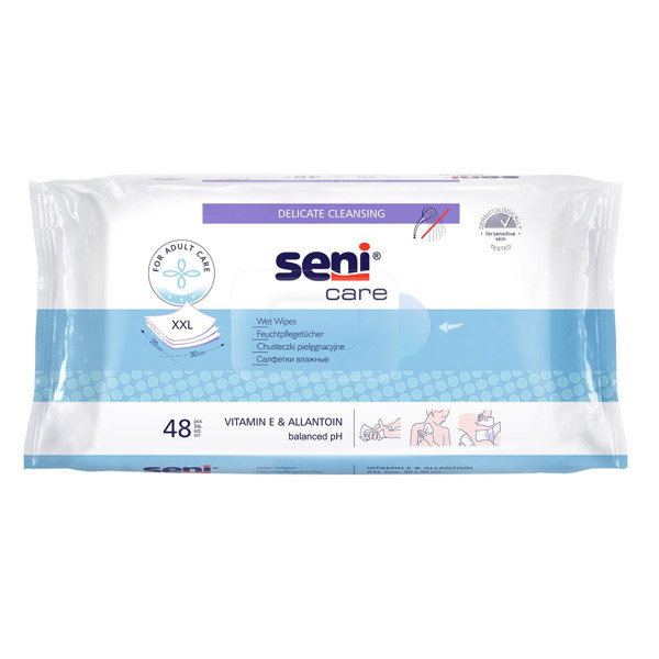 SENI CARE, mitrās salvetes, 48 ​​gab. attēls