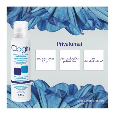 CLOGIN, intīmās higiēnas mazgāšanas putas, pH 4,5, 150 ml attēls