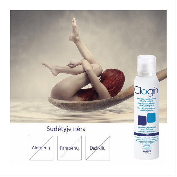 CLOGIN, пенка для умывания интимной гигиены, pH 4,5, 150 мл изображение