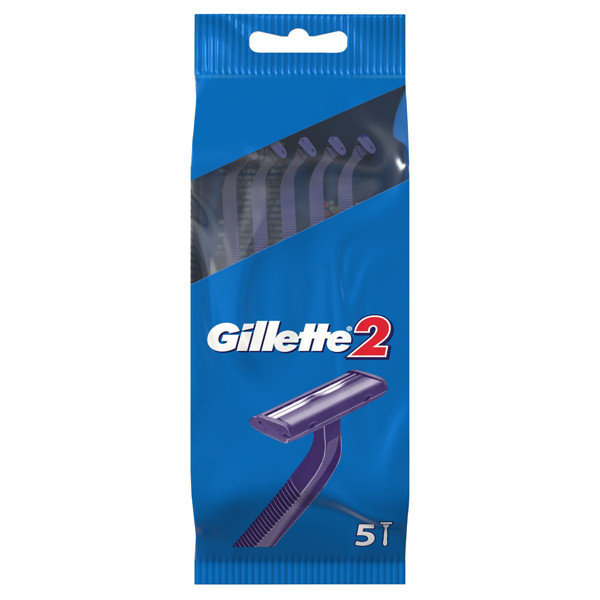 GILLETTE 2, бритвы одноразовые, 5 шт. изображение