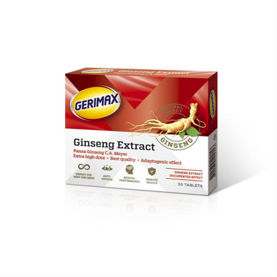GERIMAX ŽEŅŠENS, 200 mg, 30 tabletes attēls