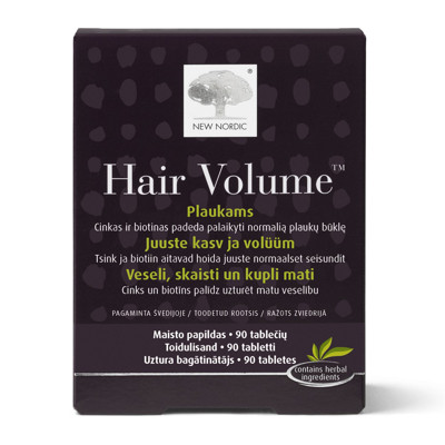 New Nordic HAIR VOLUME, 90 tabletes attēls