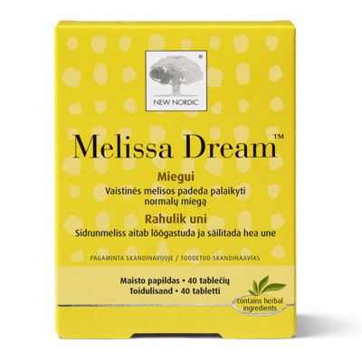 NEW NORDIC MELISSA DREAM, 40 таблеток изображение