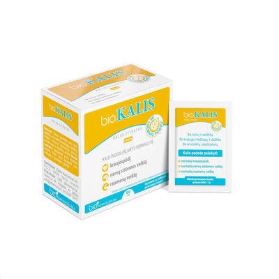BIOKALIS, 400 mg, pulveris, 30 vienības. attēls