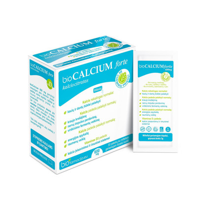 BIOCALCIUM FORTE, 600 mg, pulveris, 30 gab attēls