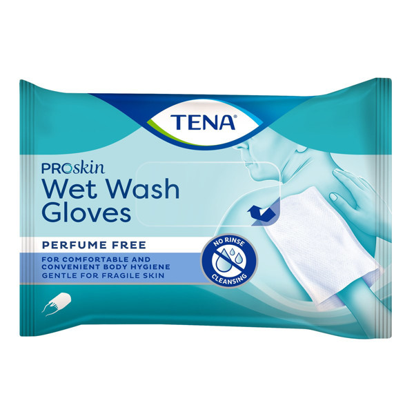 TENA WET WASH CIMDI, mitrās mazgāšanas cimdi, 8 gab. attēls
