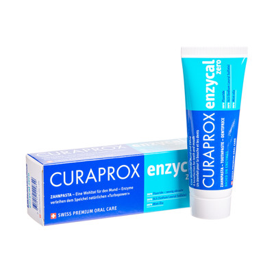 CURAPROX ENZYCAL ZERO, zobu pasta ar fermentiem bez fluora, 75 ml attēls