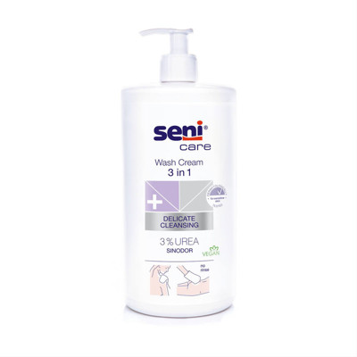 SENI CARE 3 IN 1, attīrošs krēms ar urīnvielu, 1000 ml attēls