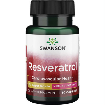 SWANSON RESVERATROL, 250 mg, 30 kapsulas attēls