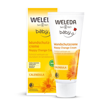 WELEDA CALENDULA BABY, bērnu krēms ar cinku pret blaugznām ar kliņģerītēm, 75 ml attēls