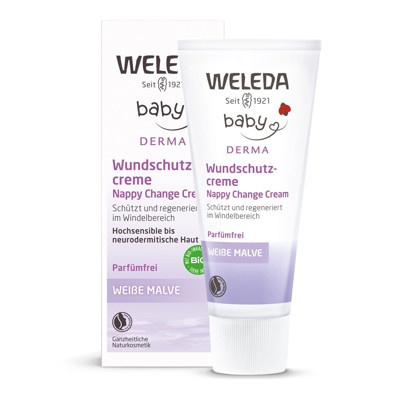 WELEDA WHITE MALLOW BABY krēms pret matu izkrišanu ar tauriņiem, 50 ml attēls