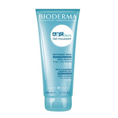 BIODERMA ABCDERM, želejveida tīrīšanas līdzeklis bērniem un zīdaiņiem, 200 ml attēls