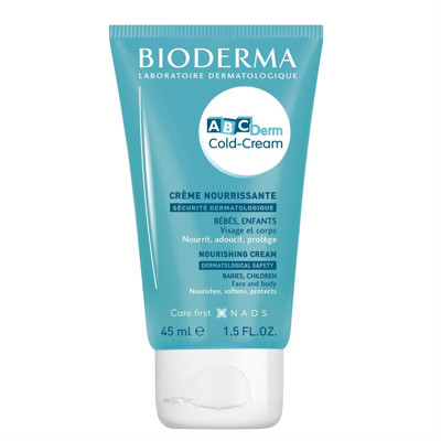 BIODERMA ABCDERM COLD-CREAM VISAGE, aizsargkrēms, barojošs, sejai, zīdaiņiem un bērniem, 45 ml attēls