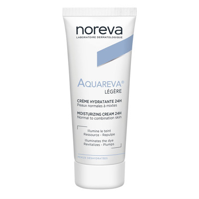 NOREVA AQUAREVA 24H, vieglas konsistences mitrinošs krēms, 40 ml attēls