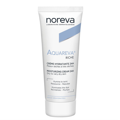 NOREVA AQUAREVA 24H, mitrinošs un barojošs krēms ar biezāku konsistenci, 40 ml attēls