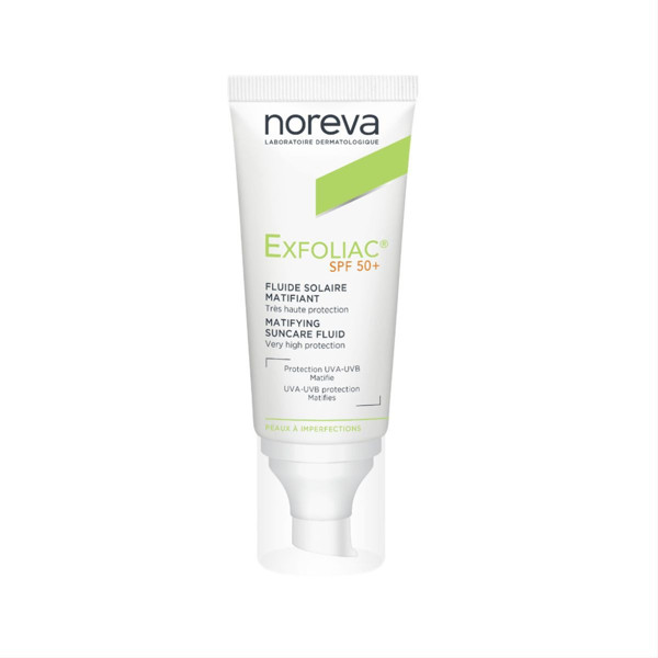 NOREVA EXFOLIAC, krēms jauktai un taukainai ādai, SPF50+, 30ml attēls
