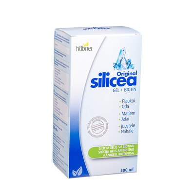SILICEA ORIGINAL GEL + BIOTIN, silīcija gēls ar biotīnu, 500 ml attēls