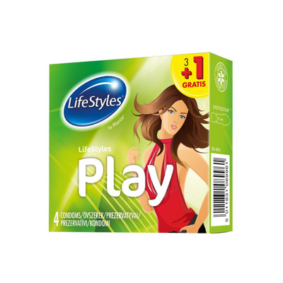 LIFESTYLES PLAY 3+1, prezervatīvi, 4 gab. attēls