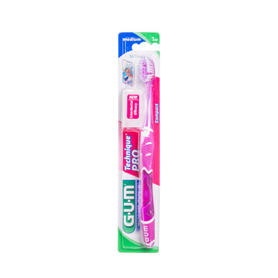 GUM TECHNIQUE PRO + MEDIUM, zobu birste, vidējas cietības attēls