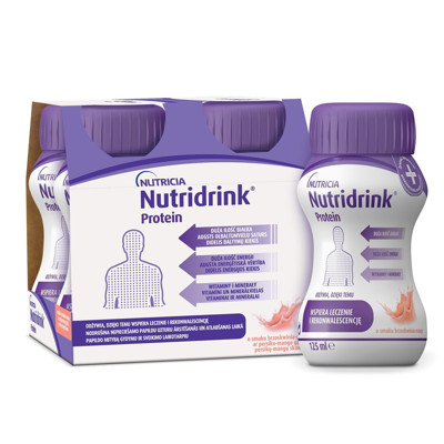 NUTRICIA NUTRIDRINK PROTEIN PEACH/MANGO, 125 ml, 4 gab. attēls