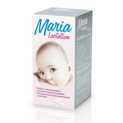 MARIA LACTATION, 60 kapsulas attēls