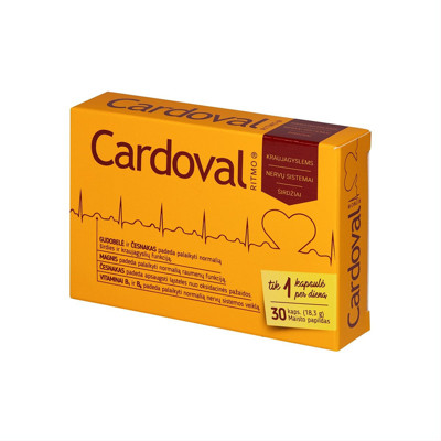 CARDOVAL RITMO, 30 kapsulas attēls