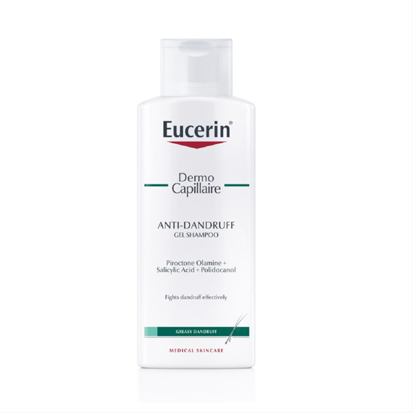 EUCERIN DERMOCAPILLAIRE, šampūns pret blaugznām/taukainu galvas ādu, 250 ml attēls
