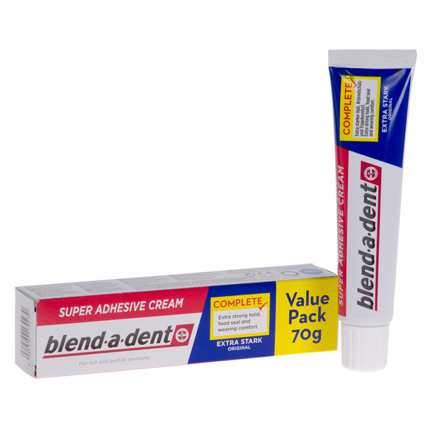 BLEND-A-DENT REGULAR, клейкий крем для зубных протезов, 70 г изображение