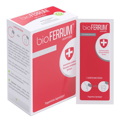 BIOFERRUM ACEROLA, pulveris, 28 gab. attēls