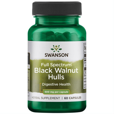 SWANSON BLACK WALNUT, 1000 mg, 100 kapsulas attēls