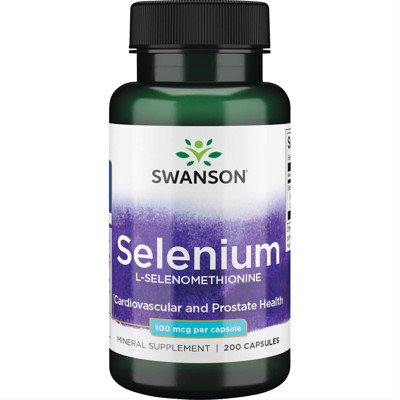 SWANSON SELENIUM, 100 mcg, 200 kapsulas attēls