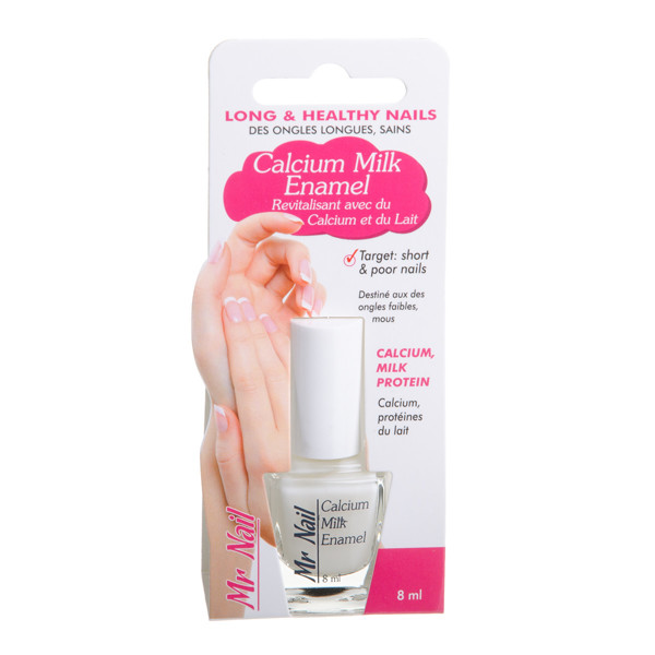 МИСТЕР. NAIL CALCIUM MILK ENAMEL, лак для ногтей, 8 мл изображение