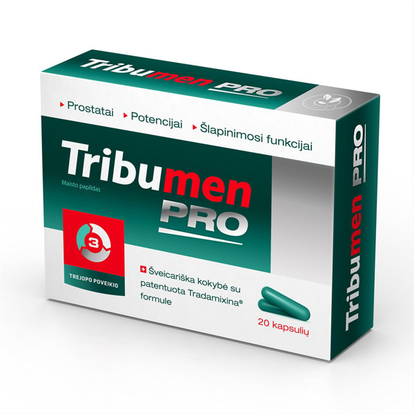 TRIBUMEN PRO, 20 kapsulas attēls