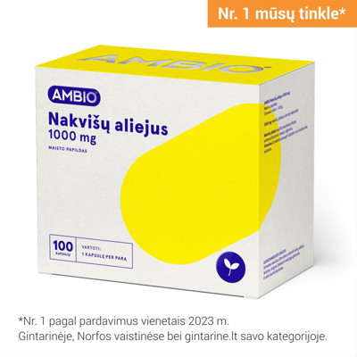 AMBIO Naktssveces eļļa, 1000 mg, 100 kapsulas attēls