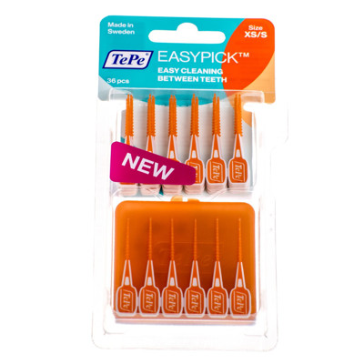TEPE EASYPICK XS/S, zobu bakstāmais, 36 gab. + lieta attēls