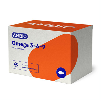 AMBIO Omega 3-6-9, 60 kapsulas attēls