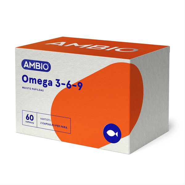 AMBIO Omega 3-6-9, 60 kapsulas attēls