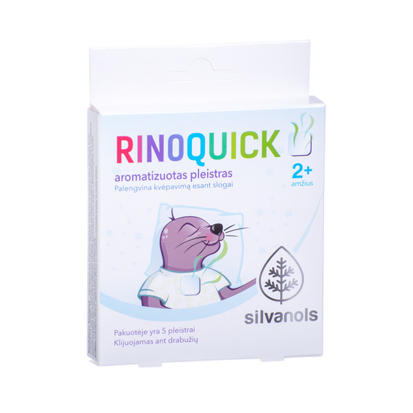 SILVANOLS RINOQUICK, aromatizējošais plāksteris, 5 gab. attēls