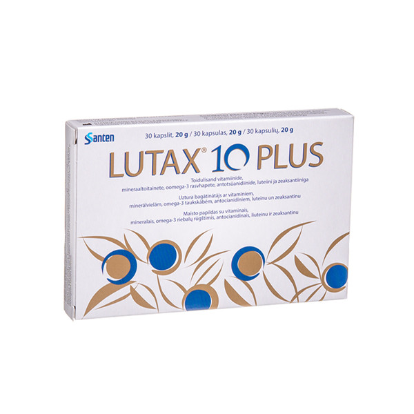 SANTEN LUTAX 10 PLUS, 30 kapsulas attēls