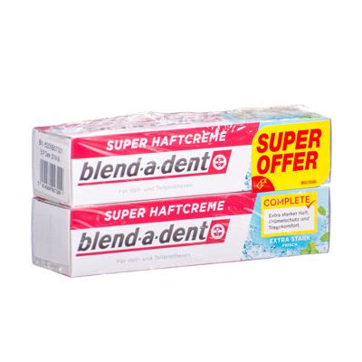 BLEND-A-DENT FRESH, mutes protēžu adhezīvs krēms, 47 g, 2 gab. attēls
