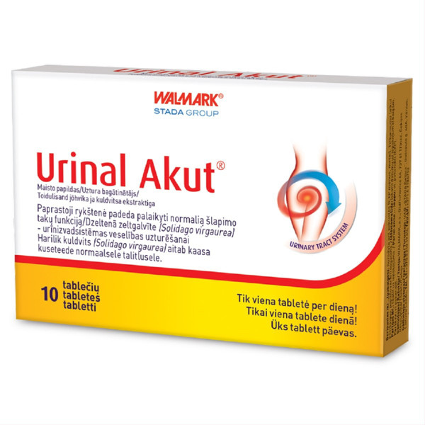 URINAL AKUT, 10 tabletes attēls