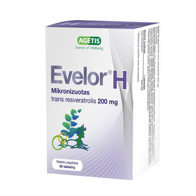 EVELOR H, 200 mg, 30 tabletes attēls