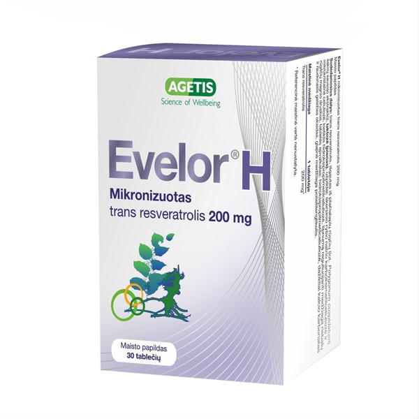 EVELOR H, 200 mg, 30 tabletes attēls