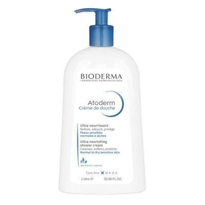 BIODERMA ATODERM CREME DE DOUCHE, barojošs krēms sausai ādai, 1 l attēls