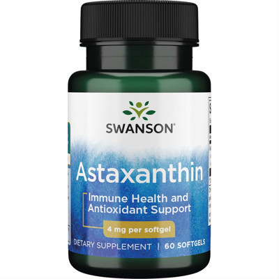 SWANSON ASTAXANTHIN, 4 mg, 60 mīkstās kapsulas attēls