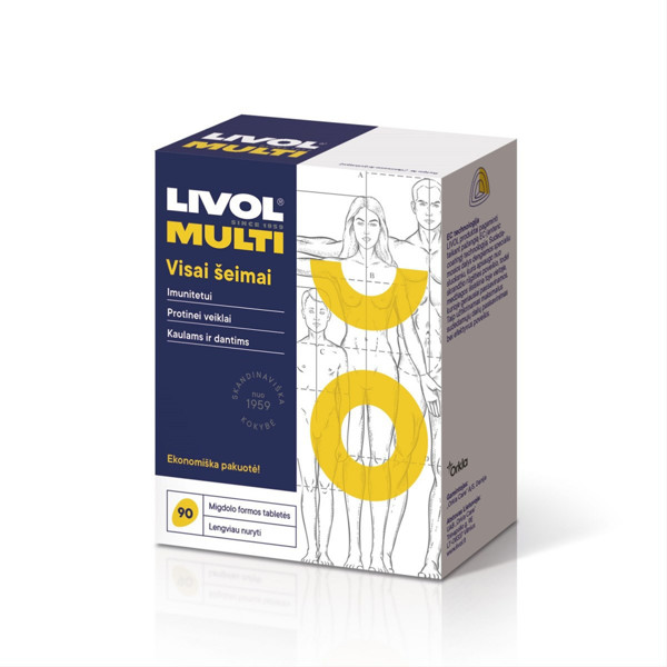 LIVOL MULTI VISAI ĢIMENEI, 90 tabletes attēls