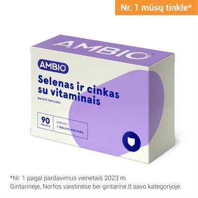 AMBIO selēns un cinks ar vitamīniem, 90 tabletes attēls