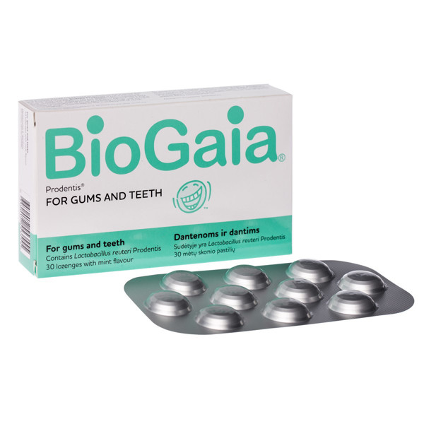 BIOGAIA PRODENTIS, 30 sūkājamās pastilas attēls