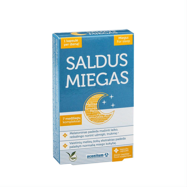 Salds miegs, 15 kapsulas attēls