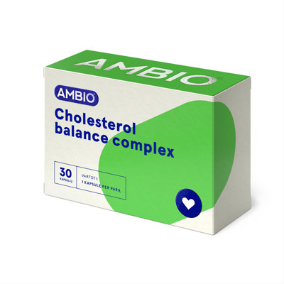AMBIO holesterīna līdzsvara komplekss, 30 kapsulas attēls